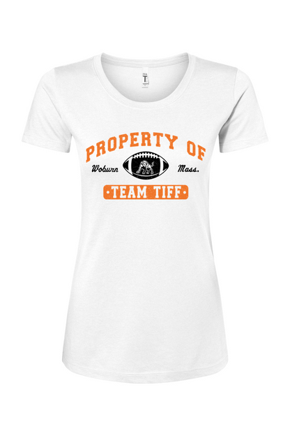 Launching Bombs: Property of Team Tiff Cotton Blend T-Shirt - Women's