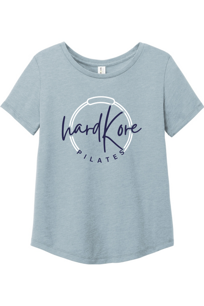 Hard Kore Pilates Full Logo Relaxed Tri-Blend Scoop Neck T-Shirt - Women's