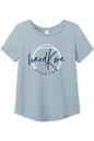 Hard Kore Pilates Full Logo Relaxed Tri-Blend Scoop Neck T-Shirt - Women's