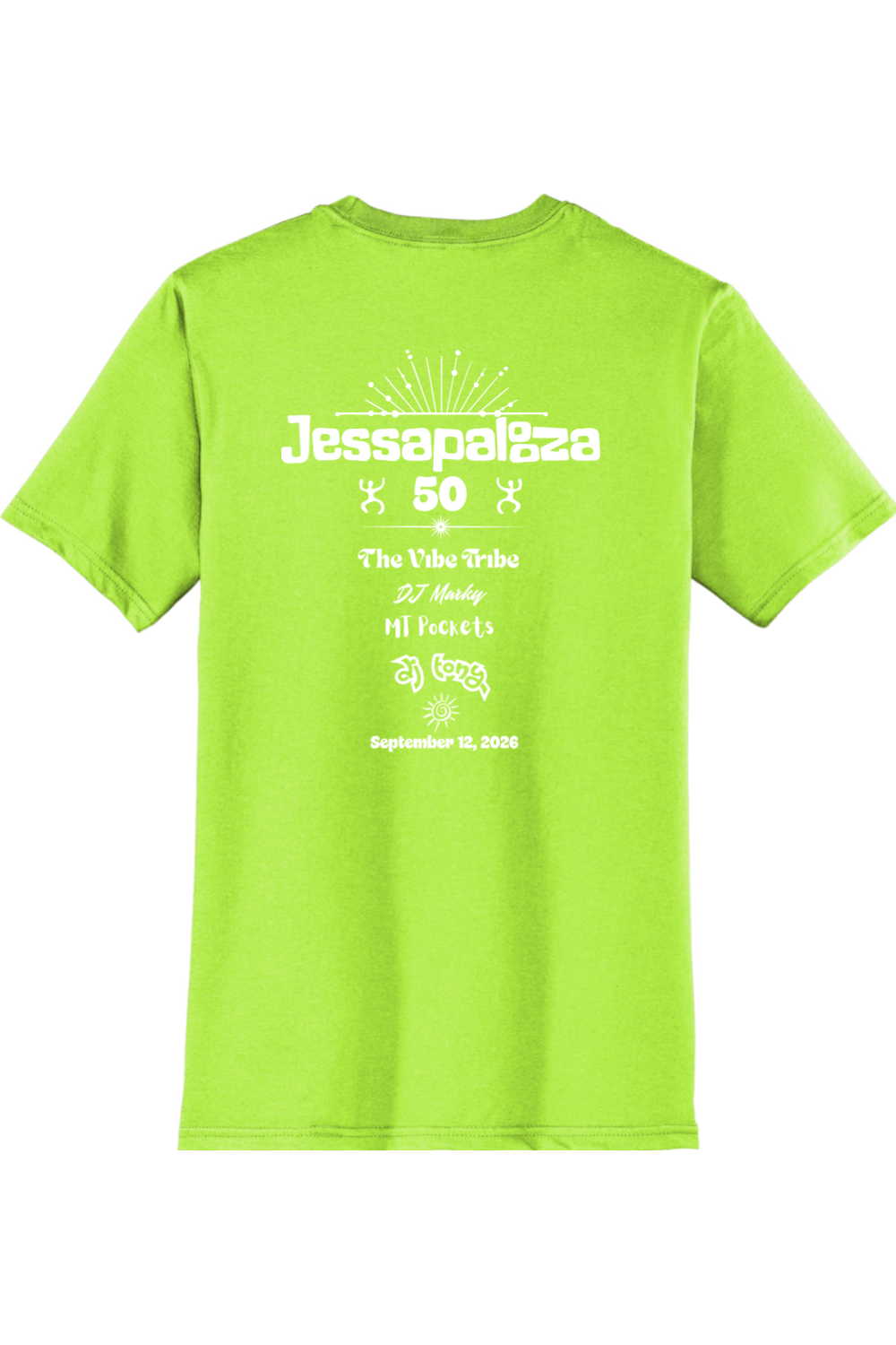 Jessapalooza Cotton T-Shirt - Adult Mens/Unisex