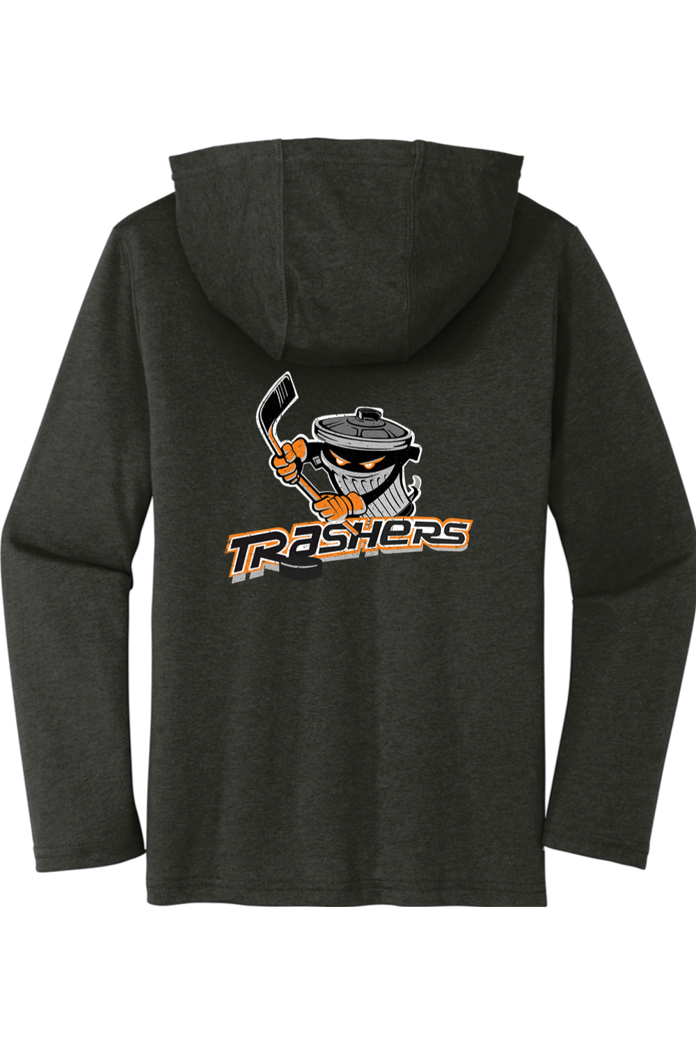 Woburn Trashers Hockey Tri-blend Long Sleeve Hooded Shirt - Kids