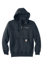Embroidered One Digital - Carhartt Rain Defender Paxton Heavyweight Hooded Zip Mock Sweatshirt