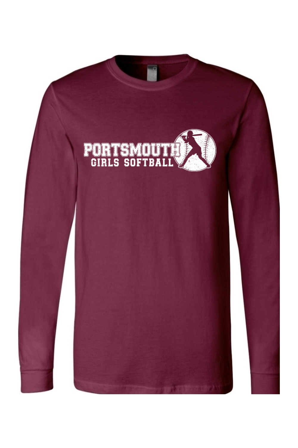 Portsmouth Girls Softball Cotton Long Sleeve T-Shirt - Men's