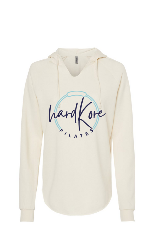 Hard Kore Pilates Lightweight California Wave Wash Hoodie - Women's