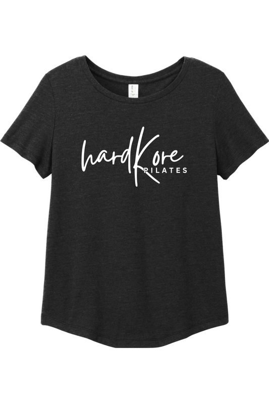 Hard Kore Pilates Relaxed Tri-Blend Scoop Neck T-Shirt - Women's