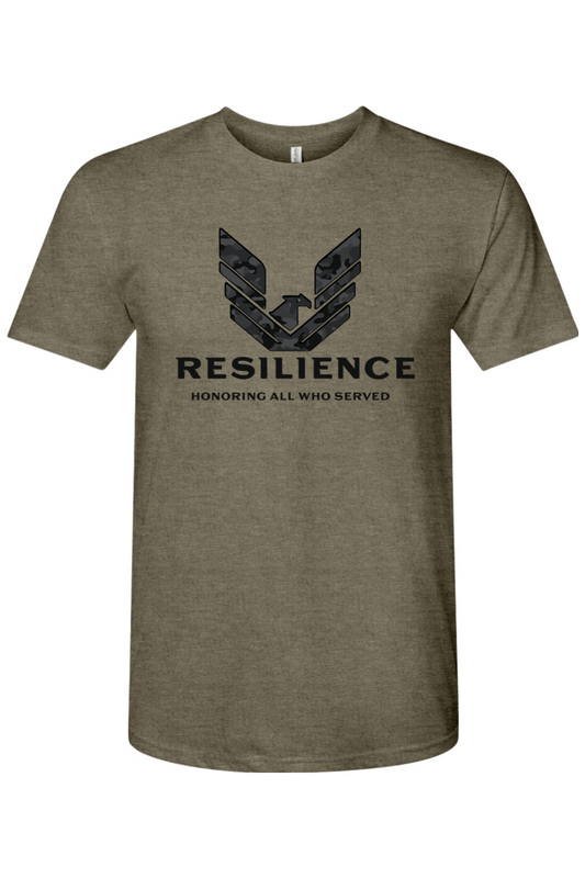 Resilience Veteran's Day Camo Logo Triblend T-Shirt - Unisex