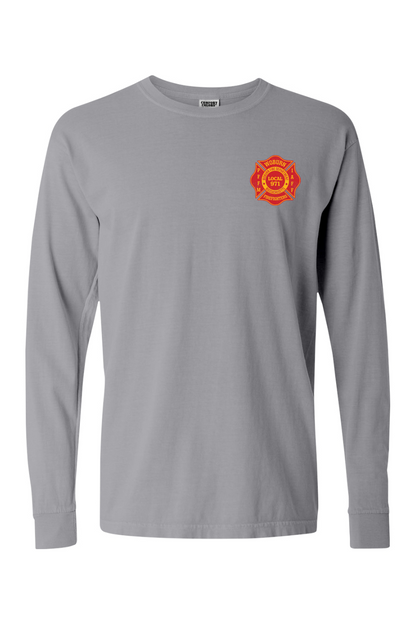Woburn Local 971 Logo Comfort Colors Long Sleeve T-Shirt - Unisex
