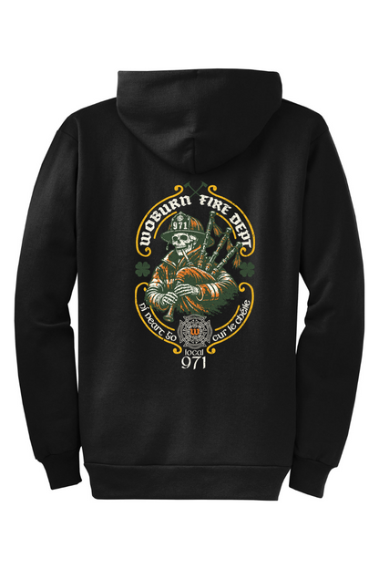 Woburn Fire St. Patrick's Day 2026 Standard Full-Zip Hoodie - Men's