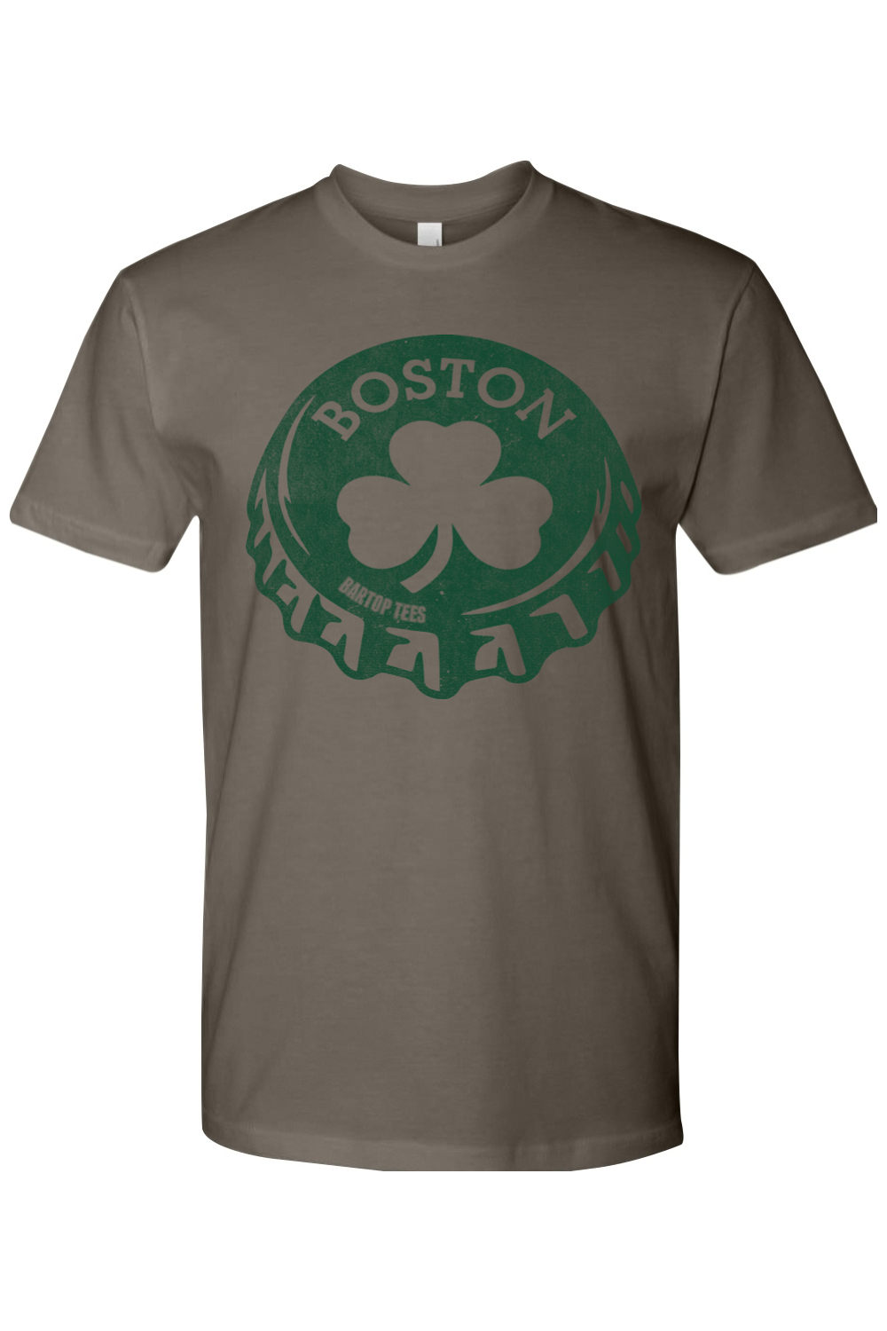 Boston Lucky Shamrock Cap Unisex Cotton T-Shirt