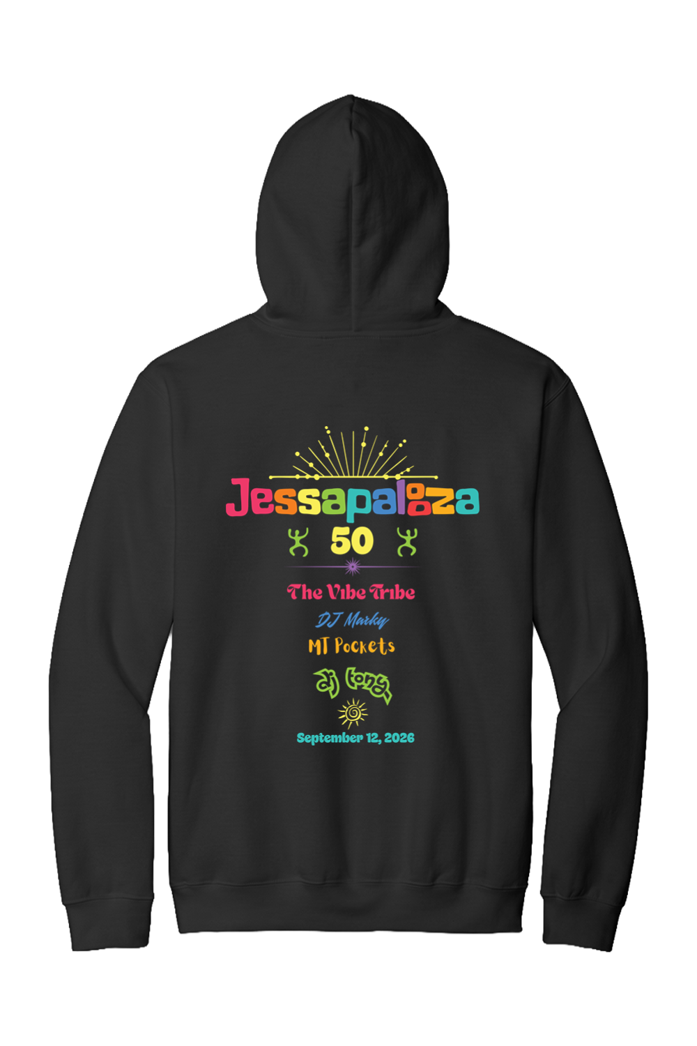 Jessapalooza Color Hoodie - Adult Men's/Unisex
