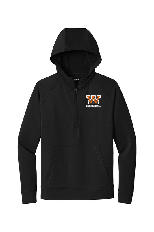 Woburn Basketball Sport-Wick Stretch 1/2-Zip Hoodie - Men's / Unisex