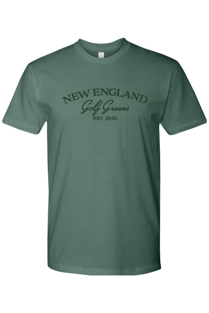 New England Golf Greens - Design One - Cotton T-Shirt - Adult Unisex