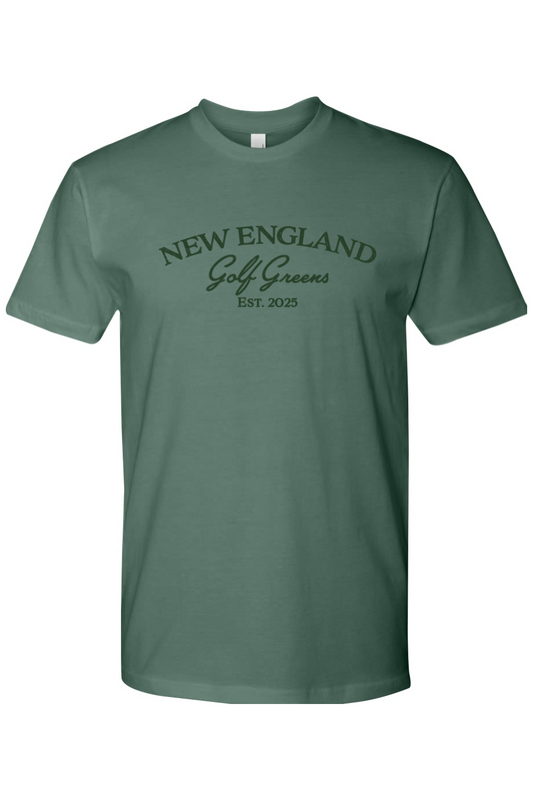 New England Golf Greens - Design One - Cotton T-Shirt - Adult Unisex