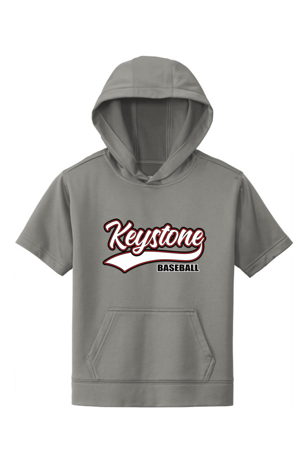 Keystone Baseball Youth Sport-Wick ® Fleece Short Sleeve Hooded Pullover