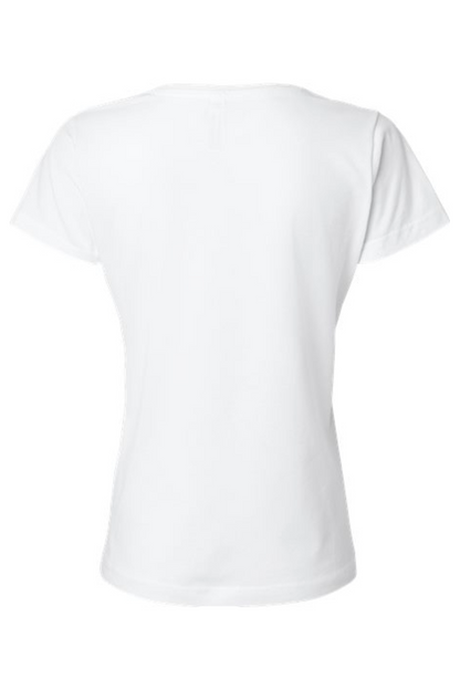 LAT Women's Fine Jersey V-Neck Tee - 3507