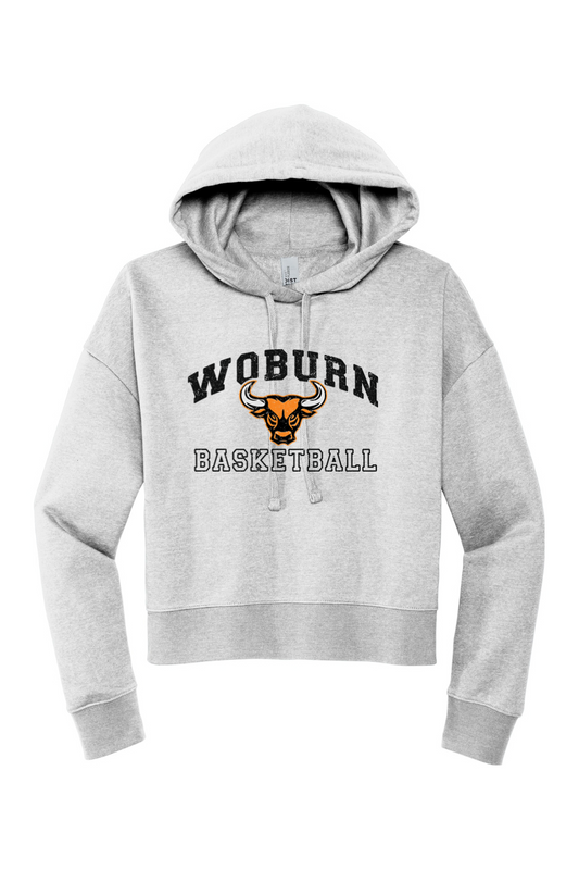 Woburn Basketball Modest Crop Hoodie - Women's