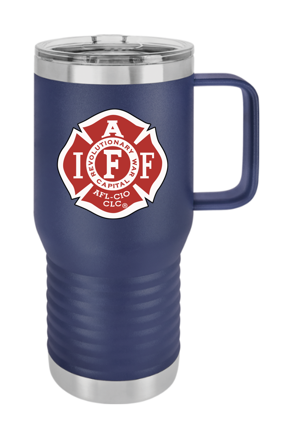 Exeter IAFF Logo 20 oz Vacuum Insulated Travel Mug with Slider Lid
