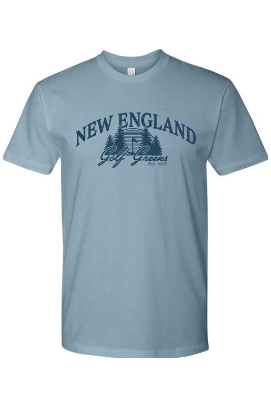 New England Golf Greens - Design 2 - Cotton T-Shirt - Adult Unisex