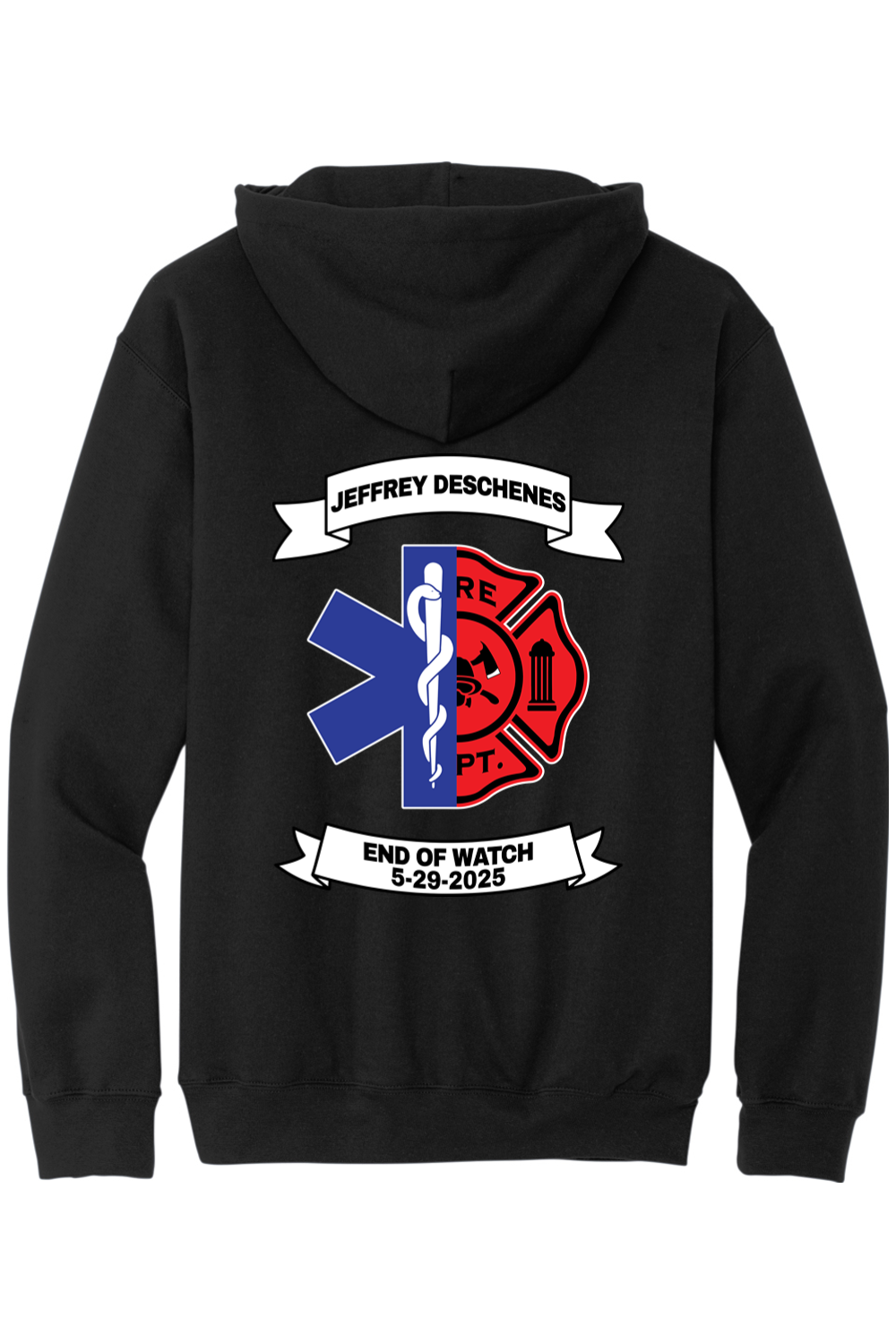 NAFD Jeffrey Deschenes End of Watch Hoodie - Unisex Adult
