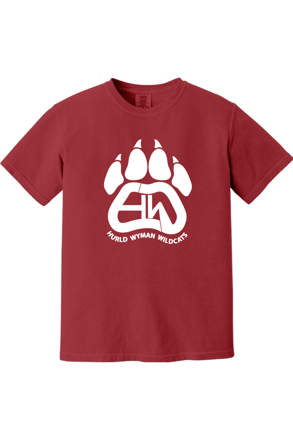 Hurld Wyman Wildcats Full Front Comfort Color Unisex T-Shirt