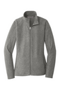 Port Authority Ladies Heather Microfleece Full-Zip Jacket - L235