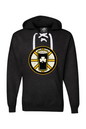 Beer, Hockey, Black & Gold Lace Up Hoodie