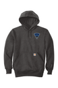 MA State Police Front Logo Carhartt Rain Defender Paxton Heavyweight Hooded Sweatshirt