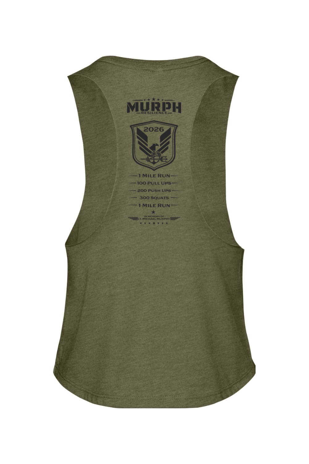 Resilience Murph 2026 Racerback Cropped Tank - Women's