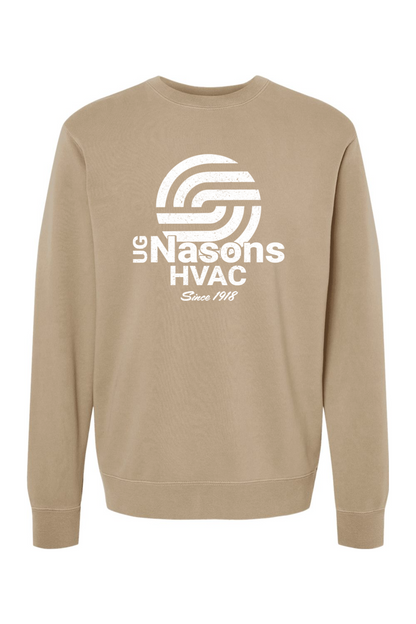 UG Nasons Distressed Logo Pigment-Dyed Crewneck Sweatshirt - Unisex / Men's