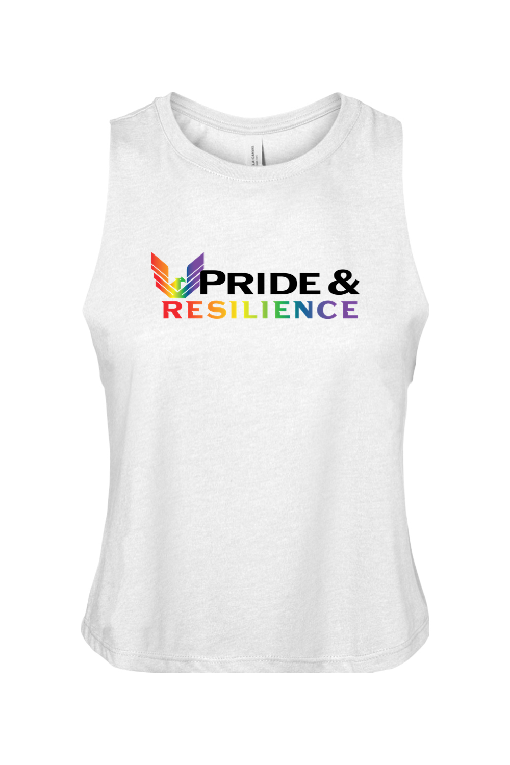 Pride & Resilience Racerback Cropped Tank - Women's