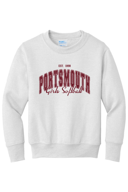 Portsmouth Softball '98 Fleece Crewneck Sweatshirt - Kids