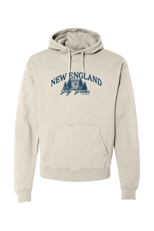 New England Golf Greens Garment-Dyed Unisex Hooded Sweatshirt - Unisex