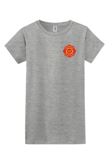 Woburn Local 971 Logo 100% Cotton Semi-fitted T-Shirt - Women's