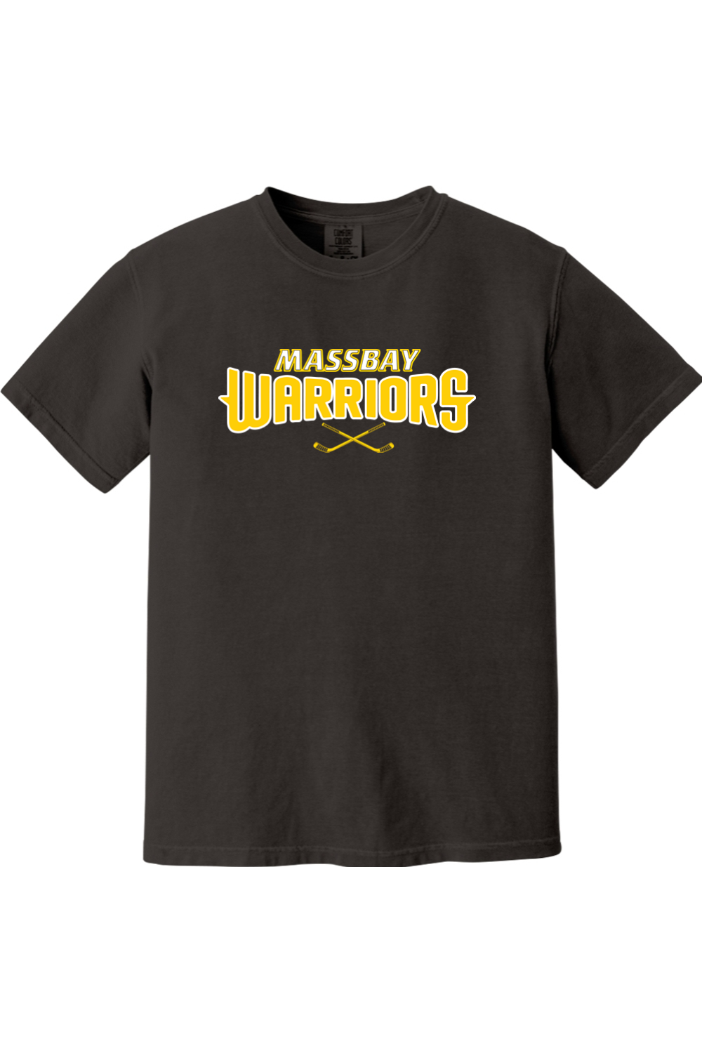 MassBay Warriors Crossed SticksComfort Colors T-Shirt - Unisex Adult