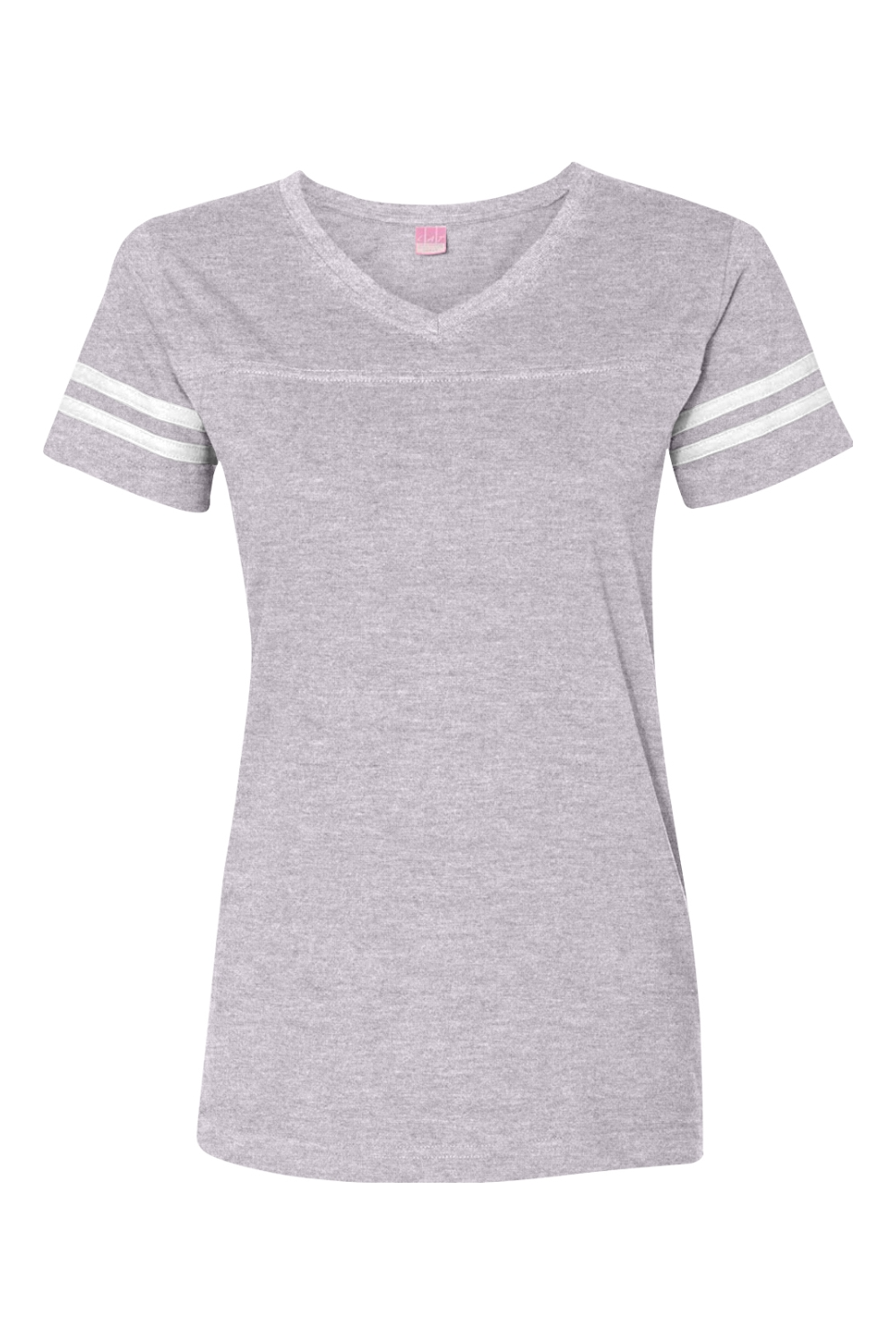 LAT Women's Football V-Neck Fine Jersey Tee - 3537