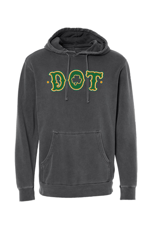 DOT Clover Pigment-Dyed Hooded Sweatshirt