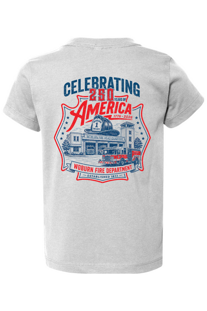 WFD Celebrating USA's 250th Comfort Colors T-Shirt - Toddler