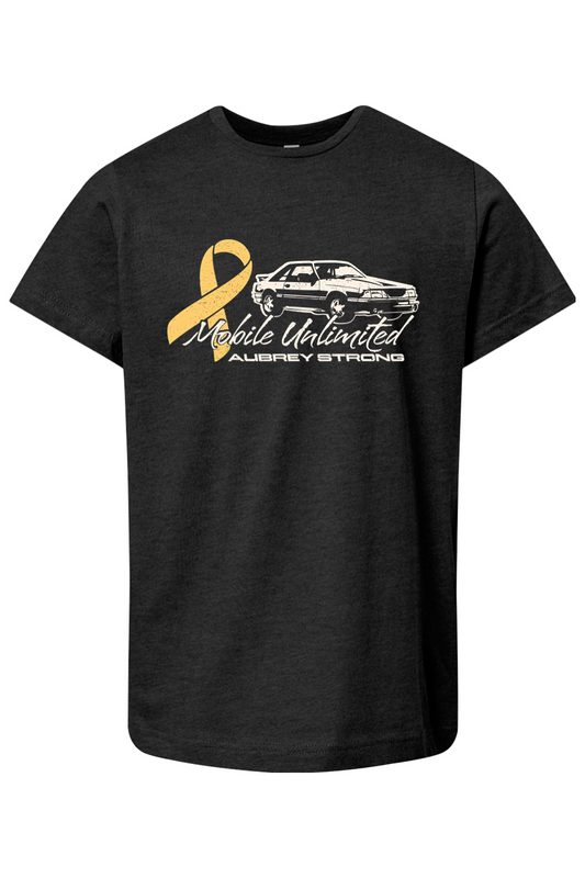 Mobile Unlimited Mustang Aubrey Strong Cotton T-Shirt - Youth