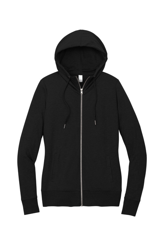 District Women's Featherweight French Terry Full-Zip Hoodie - DT673