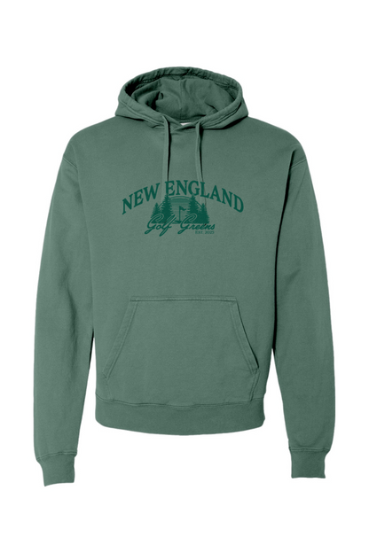 New England Golf Greens Garment-Dyed Unisex Hooded Sweatshirt - Unisex