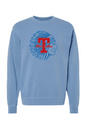 Tewksbury Red Men Pigment-Dyed Crewneck Sweatshirt - Men's