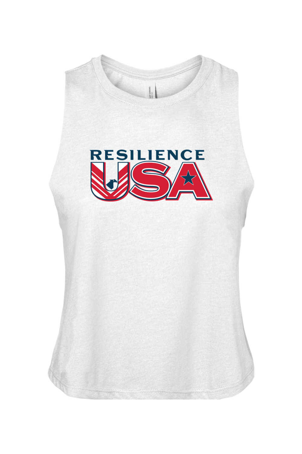 Resilience USA Racerback Cropped Tank - Women's