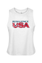 Resilience USA Racerback Cropped Tank - Women's