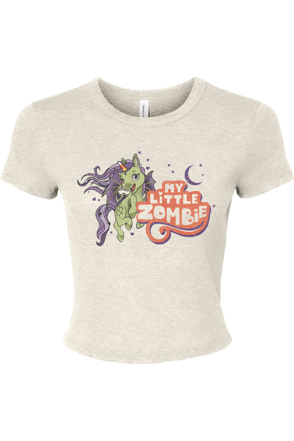My Little Zombie Micro Rib Baby Tee - Women's