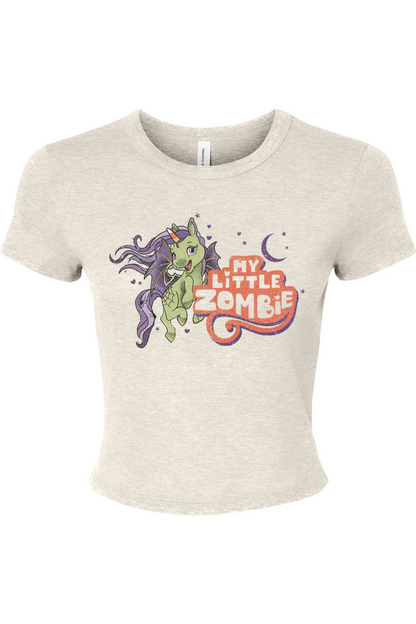 My Little Zombie Micro Rib Baby Tee - Women's