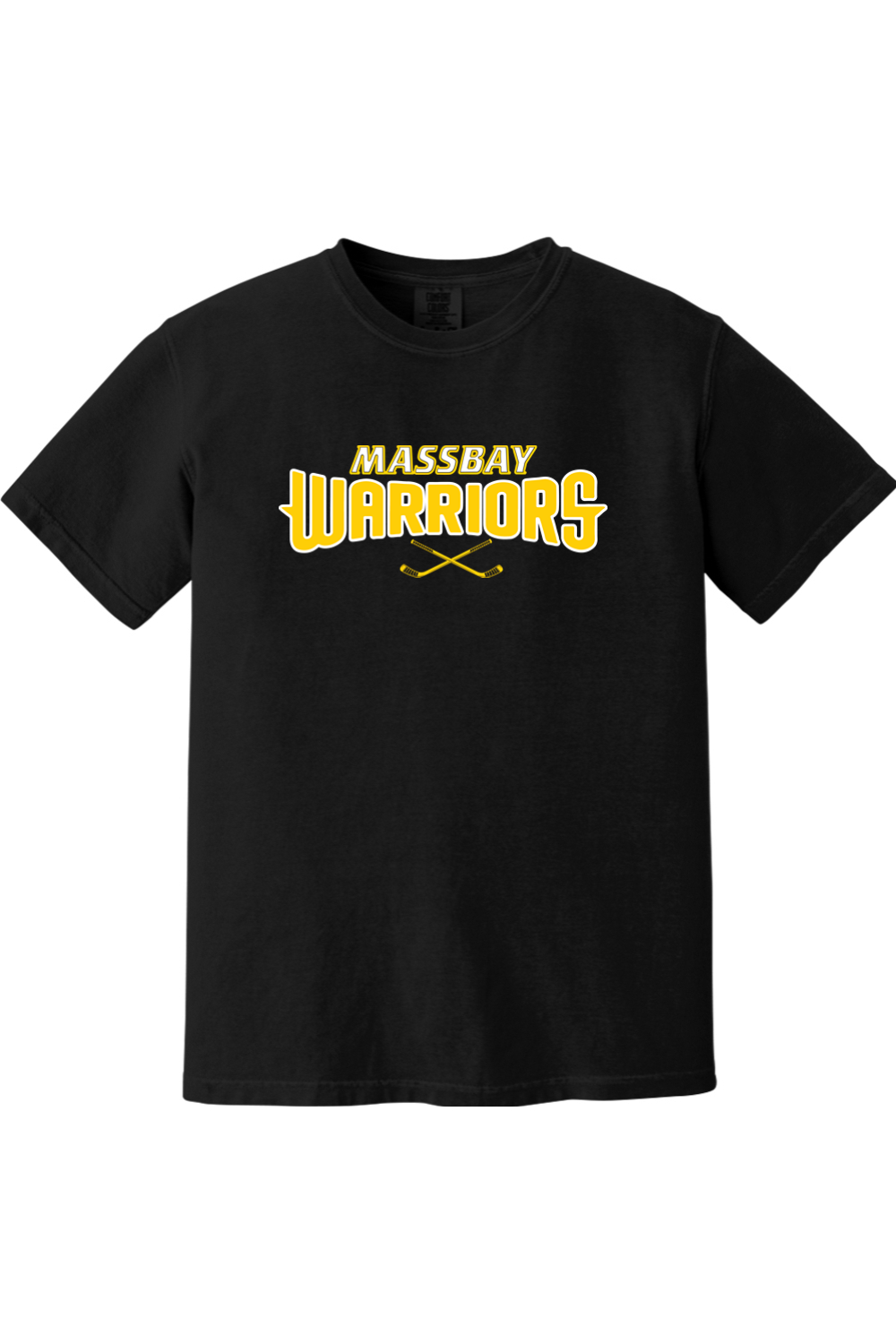 MassBay Warriors Crossed SticksComfort Colors T-Shirt - Unisex Adult