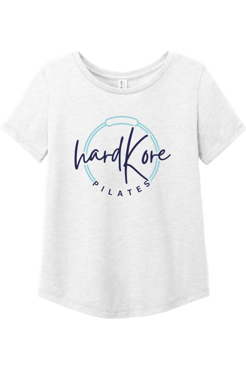 Hard Kore Pilates Full Logo Relaxed Tri-Blend Scoop Neck T-Shirt - Women's