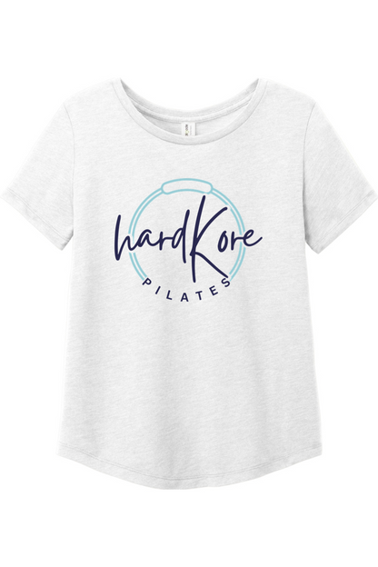 Hard Kore Pilates Full Logo Relaxed Tri-Blend Scoop Neck T-Shirt - Women's