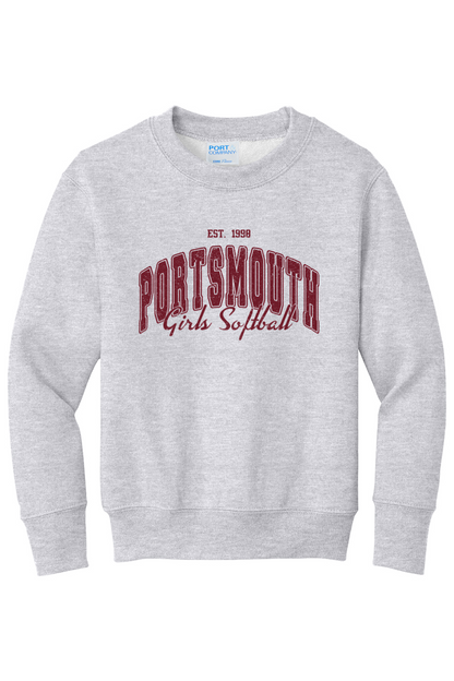 Portsmouth Softball '98 Fleece Crewneck Sweatshirt - Kids