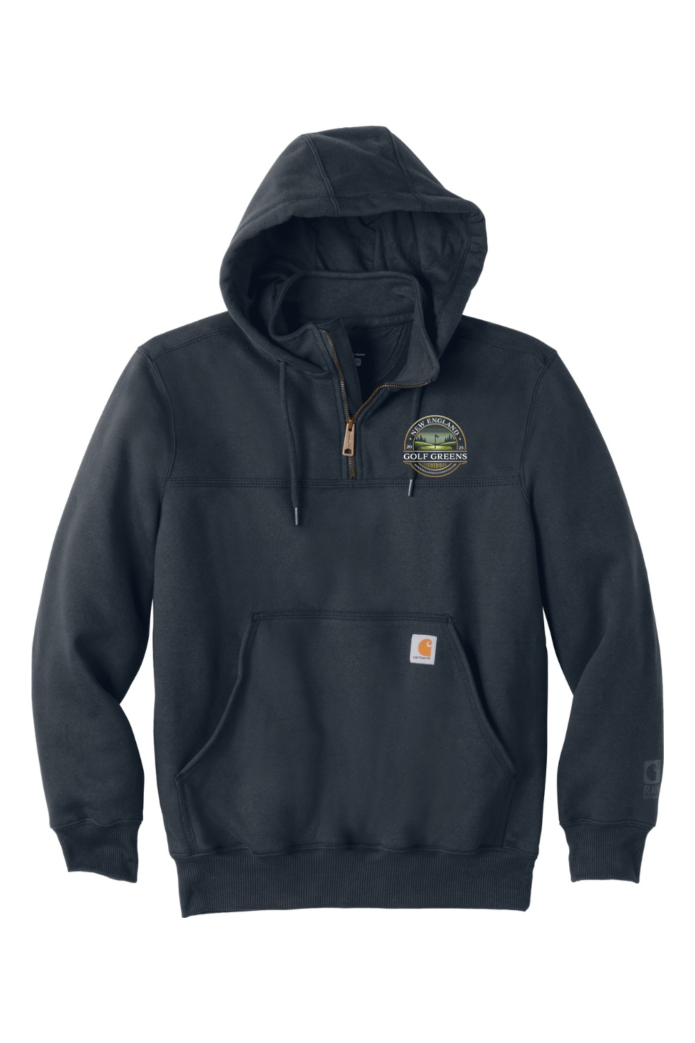 New England Golf Greens - Carhartt Rain Defender Paxton Heavyweight Hooded Zip Mock Sweatshirt